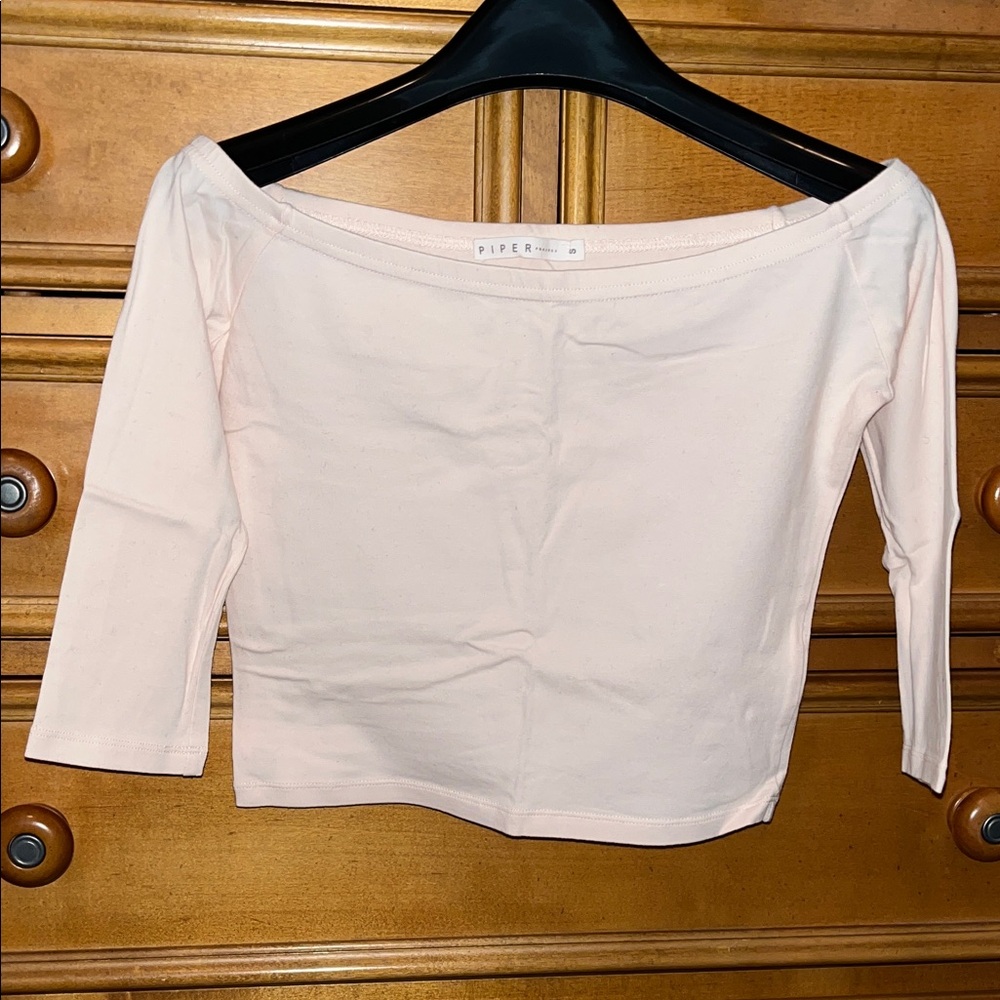 Piper Women's Long Sleeve Off-Shoulder Top in Cream